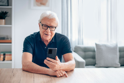 Man using phone