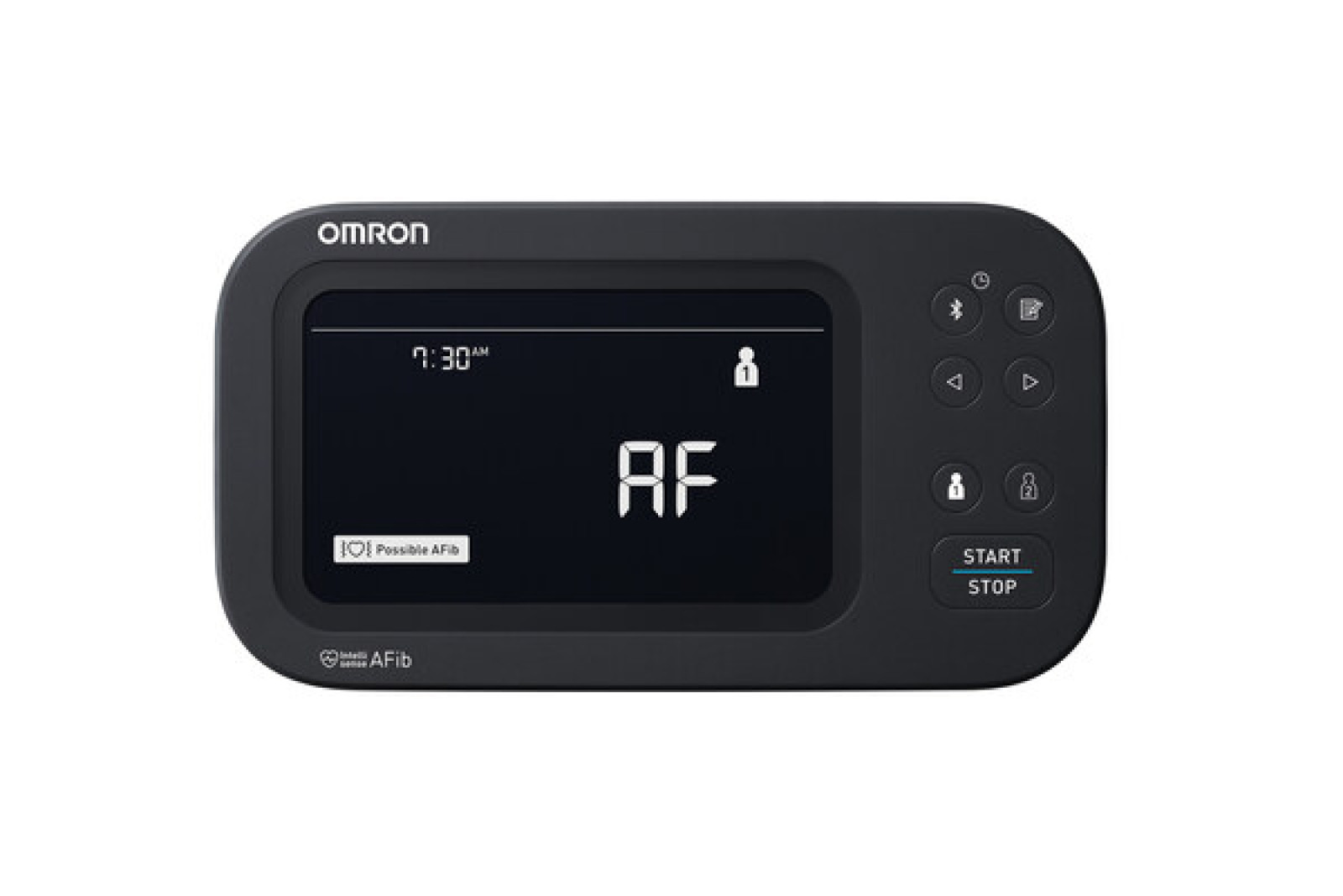 OMRON blood pressure monitor with OMRON IntelliSense AFib