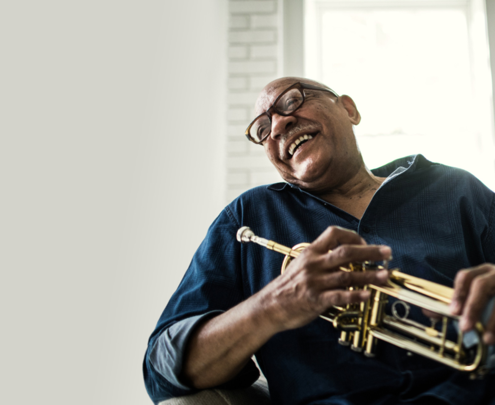 Man playing trumpet