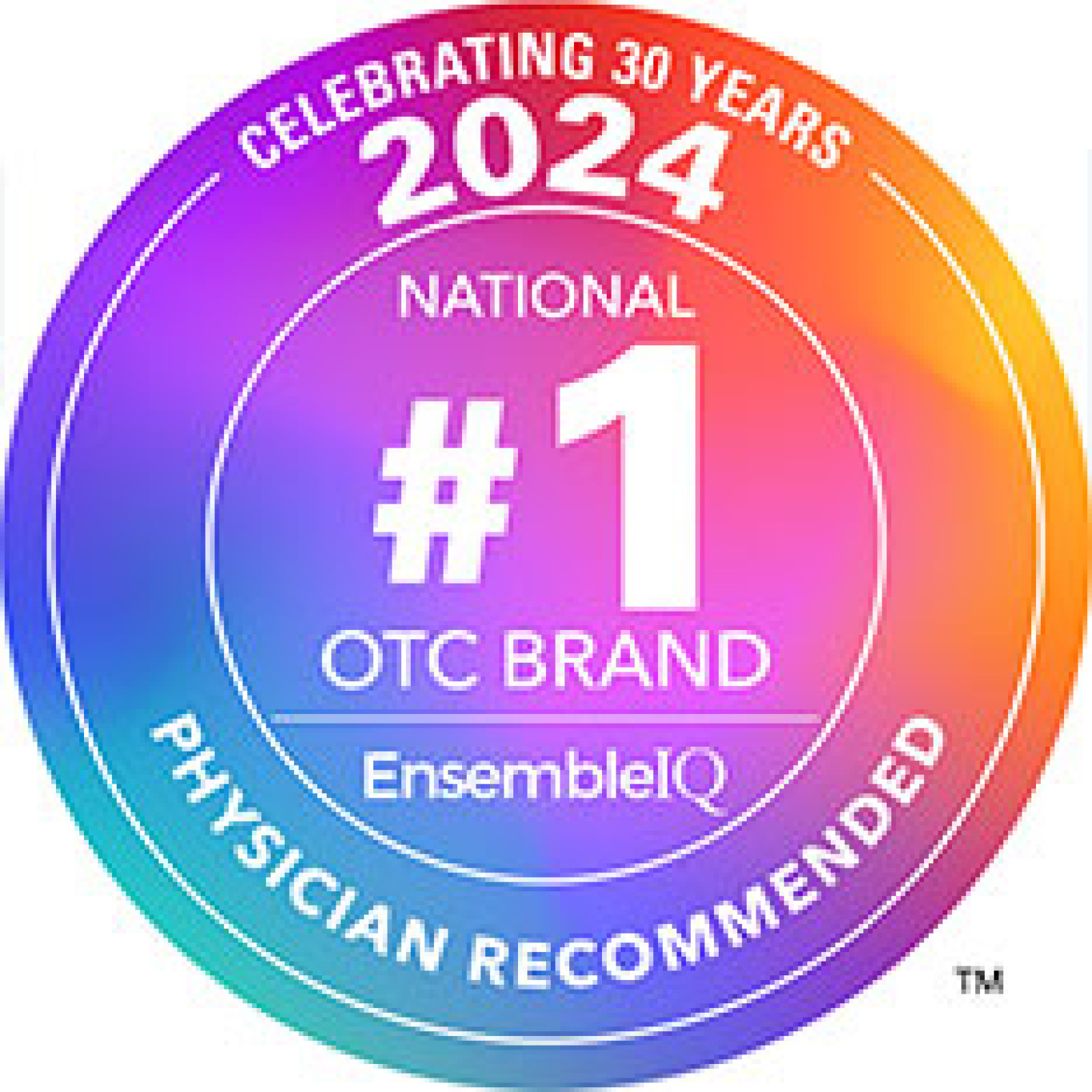 EnsembleIQ National #1 OTC Brand 2024 logo