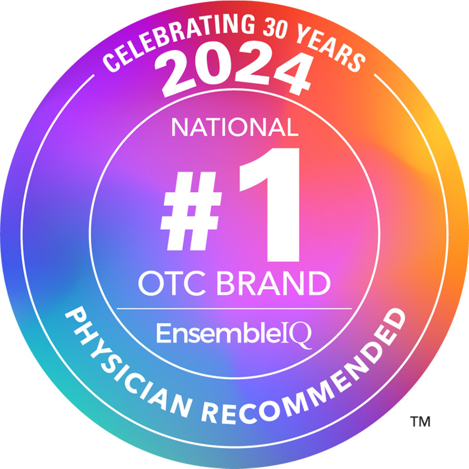 EnsembleIQ National #1 OTC Brand 2024 logo