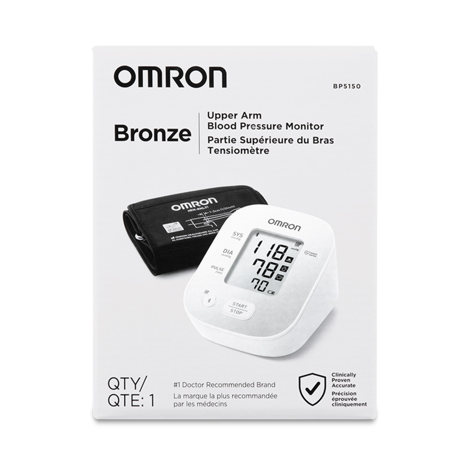 OMRON Bronze Upper Arm Blood Pressure Monitor Box | OMRON Healthcare