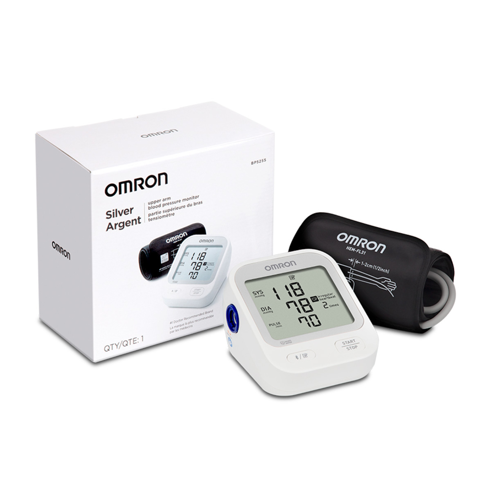 OMRON Silver Upper Arm Blood Pressure Monitor group | OMRON Healthcare