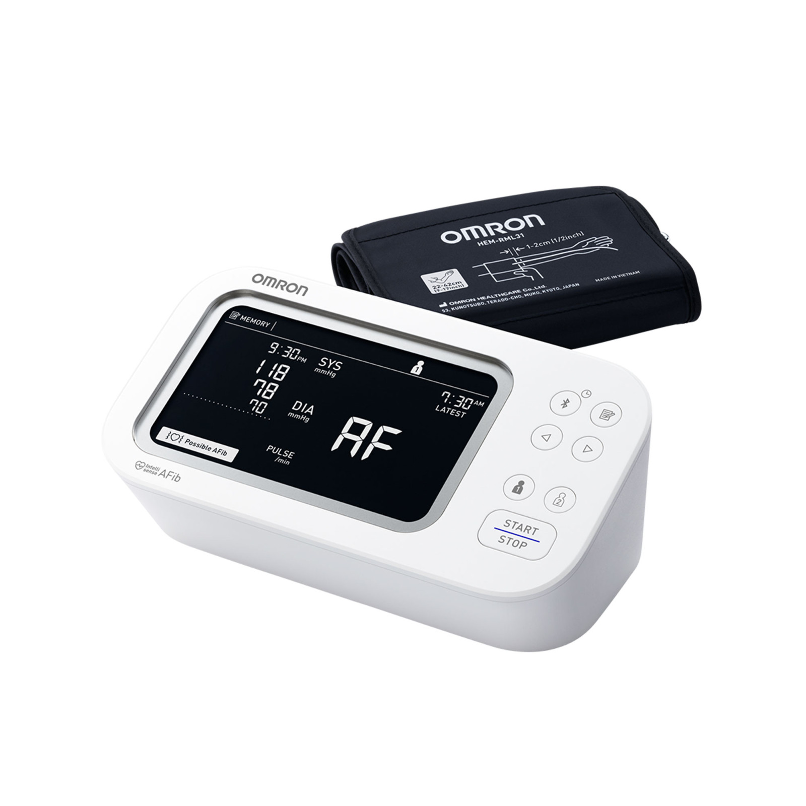 Platinum Upper Arm Blood Pressure Monitor - angle | OMRON Healthcare