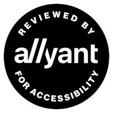 Reviewed by Allyant for Accessibility badge